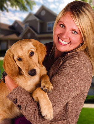 pet and woman